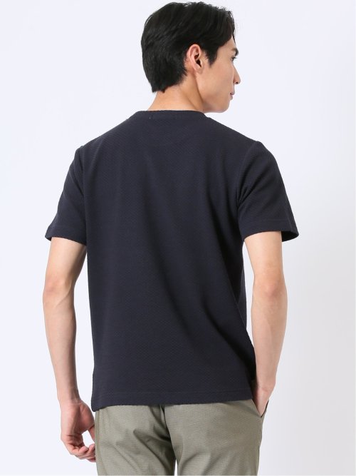 ハニカム ブリスター クルーネック 半袖 Tシャツ