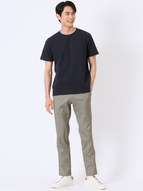 ハニカム ブリスター クルーネック 半袖 Tシャツ