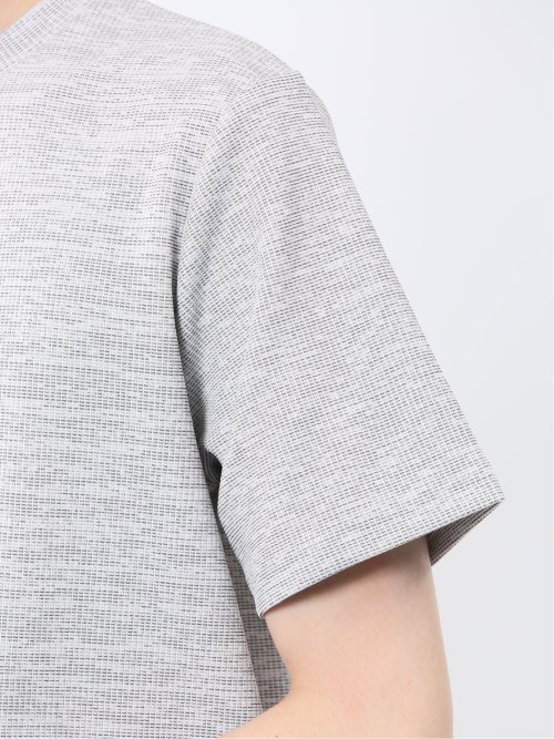ハイストレッチ メランジ クルーネック半袖Tシャツ