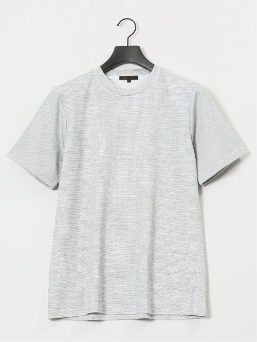 ハイストレッチ メランジ クルーネック半袖Tシャツ