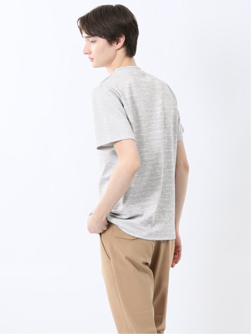 ハイストレッチ メランジ クルーネック半袖Tシャツ