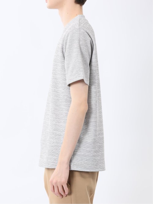 ハイストレッチ メランジ クルーネック半袖Tシャツ