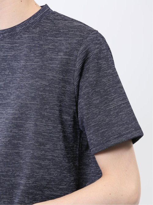 ハイストレッチ メランジ クルーネック半袖Tシャツ