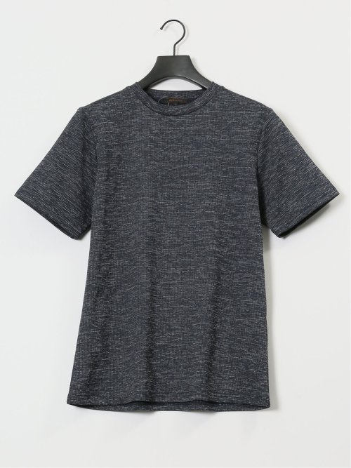 ハイストレッチ メランジ クルーネック半袖Tシャツ