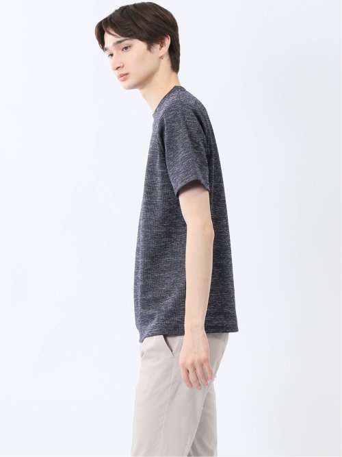 ハイストレッチ メランジ クルーネック半袖Tシャツ