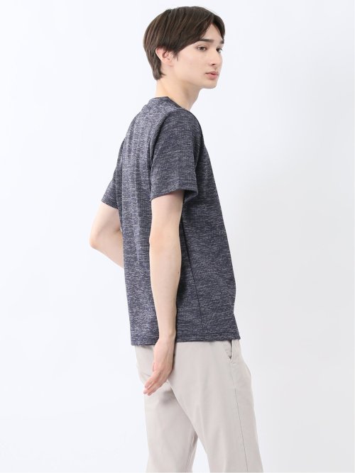 ハイストレッチ メランジ クルーネック半袖Tシャツ