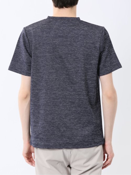 ハイストレッチ メランジ クルーネック半袖Tシャツ