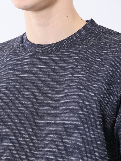 ハイストレッチ メランジ クルーネック半袖Tシャツ