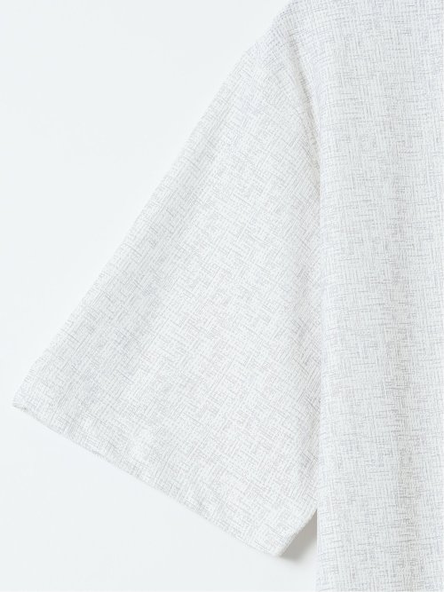 かすれプリント Vネック 半袖 Tシャツ