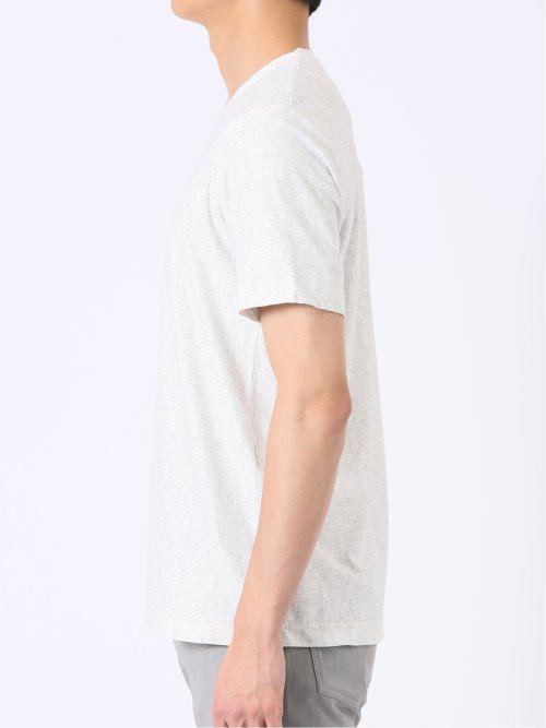 かすれプリント Vネック 半袖 Tシャツ