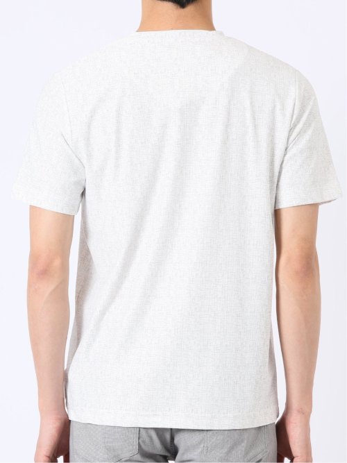 かすれプリント Vネック 半袖 Tシャツ