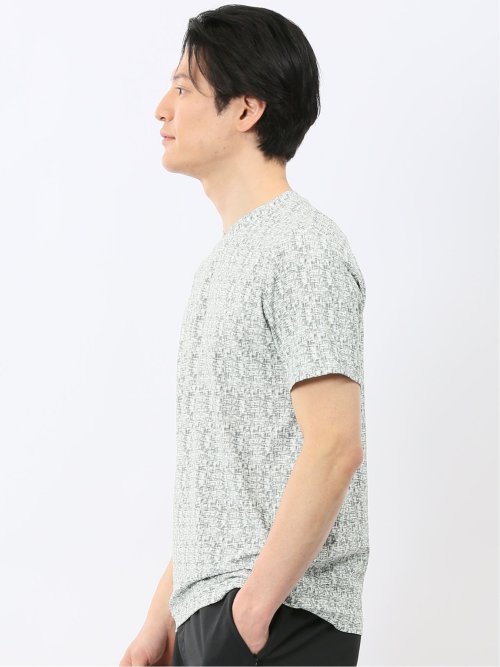 かすれプリント Vネック 半袖 Tシャツ