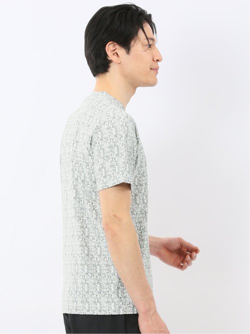 かすれプリント Vネック 半袖 Tシャツ