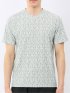 かすれプリント Vネック 半袖 Tシャツ