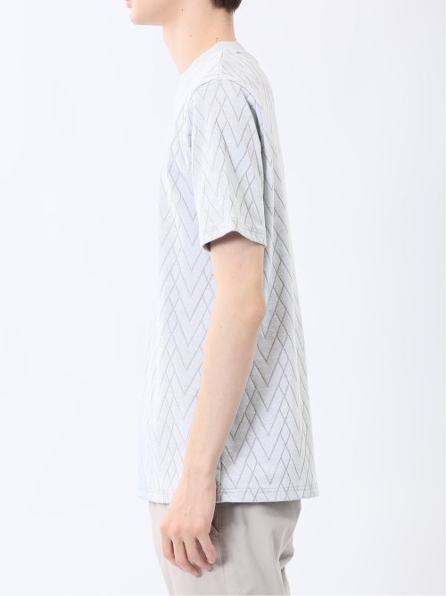 プレーティングジャガード クルーネック半袖Tシャツ