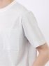 ストレッチ チェック プリント クルーネック 半袖 Tシャツ