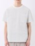 ストレッチ チェック プリント クルーネック 半袖 Tシャツ