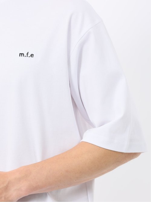 綿100% ロゴ刺繍 クルーネック半袖Tシャツ