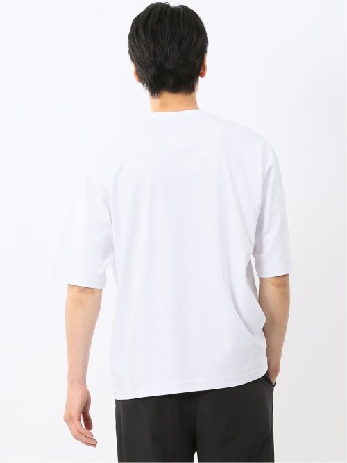 綿100% ロゴ刺繍 クルーネック半袖Tシャツ