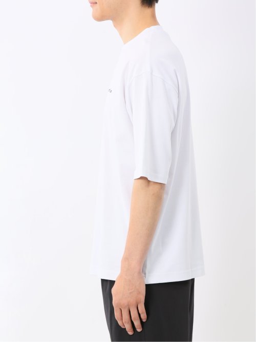 綿100% ロゴ刺繍 クルーネック半袖Tシャツ