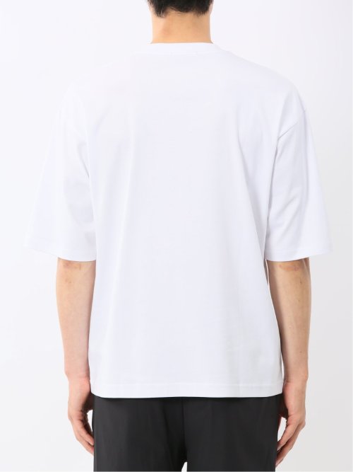 綿100% ロゴ刺繍 クルーネック半袖Tシャツ