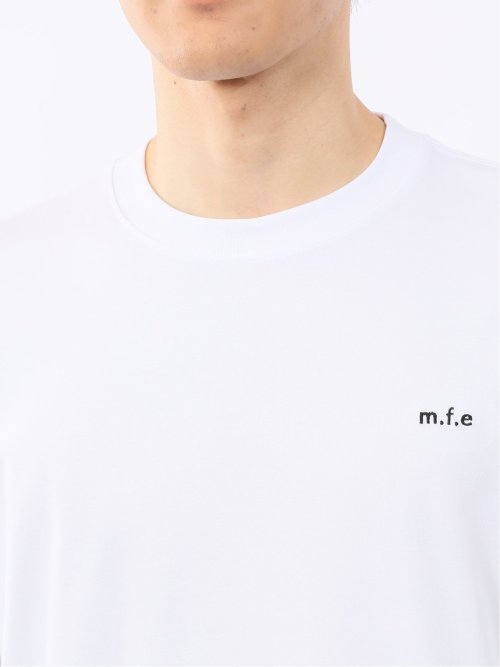 綿100% ロゴ刺繍 クルーネック半袖Tシャツ