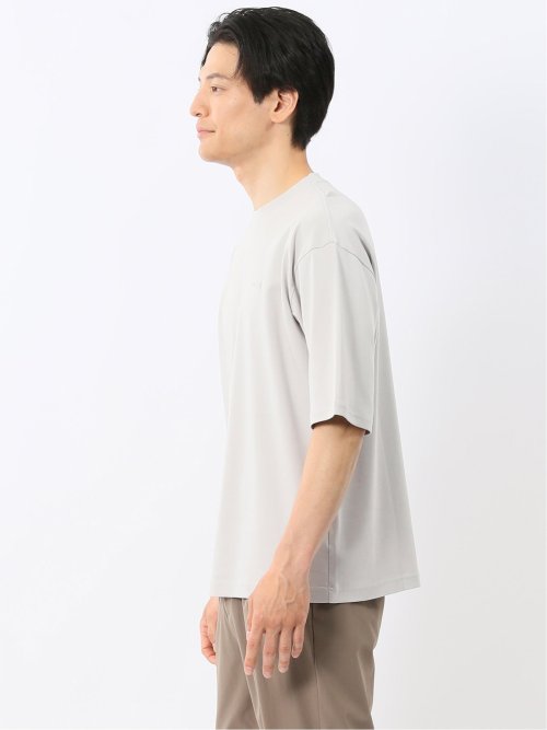 綿100% ロゴ刺繍 クルーネック半袖Tシャツ