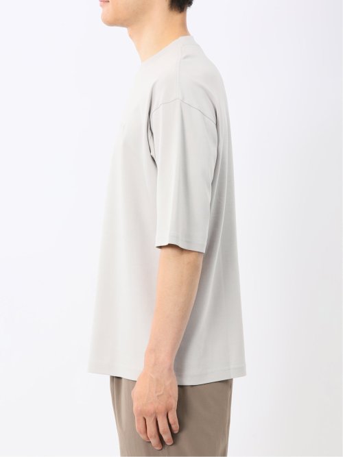 綿100% ロゴ刺繍 クルーネック半袖Tシャツ