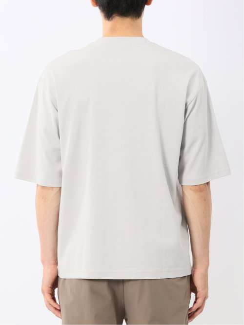綿100% ロゴ刺繍 クルーネック半袖Tシャツ