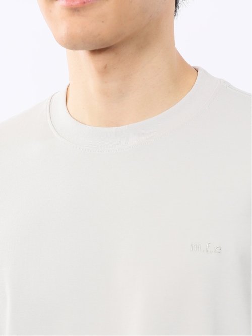 綿100% ロゴ刺繍 クルーネック半袖Tシャツ