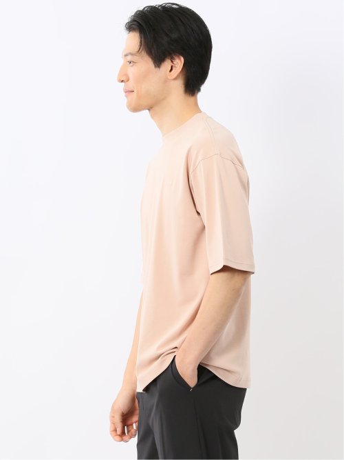 綿100% ロゴ刺繍 クルーネック半袖Tシャツ