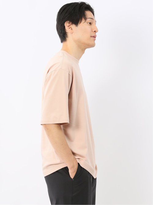 綿100% ロゴ刺繍 クルーネック半袖Tシャツ