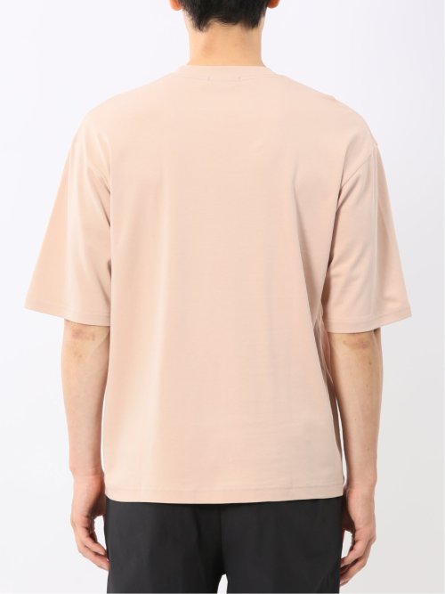 綿100% ロゴ刺繍 クルーネック半袖Tシャツ