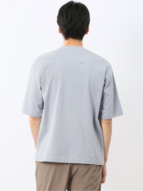 綿100% ロゴ刺繍 クルーネック半袖Tシャツ