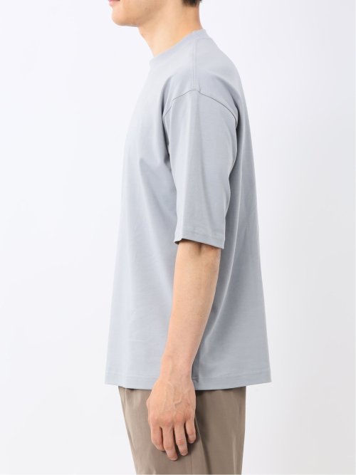 綿100% ロゴ刺繍 クルーネック半袖Tシャツ