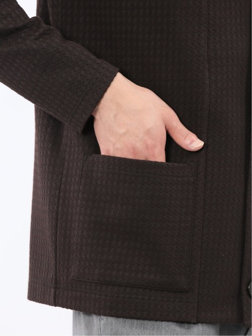 千鳥ジャガード ショールカーディガン