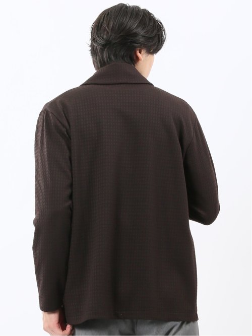 千鳥ジャガード ショールカーディガン