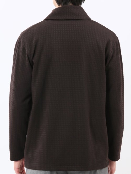 千鳥ジャガード ショールカーディガン