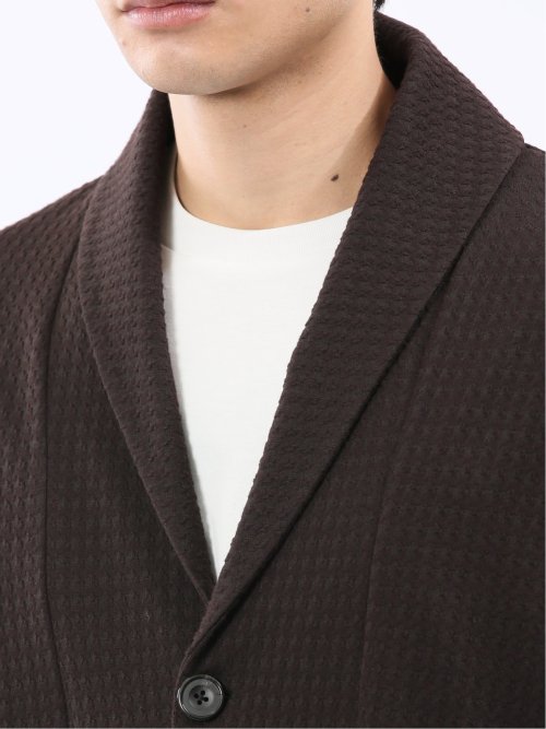 千鳥ジャガード ショールカーディガン