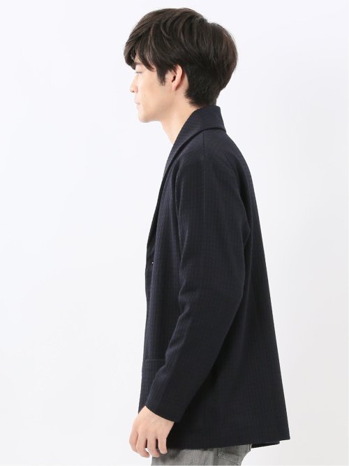 千鳥ジャガード ショールカーディガン