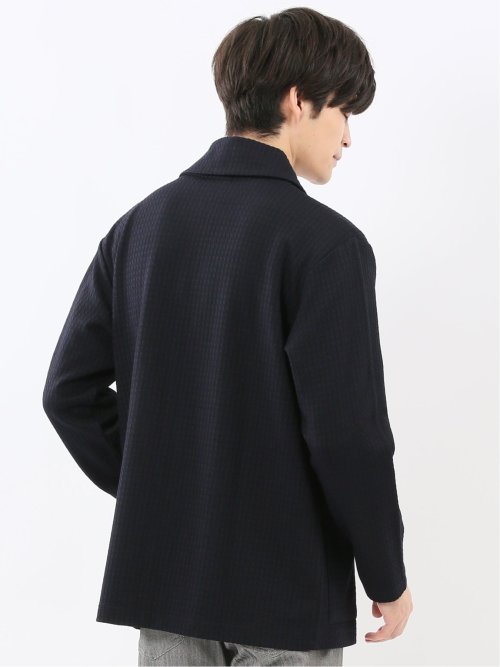 千鳥ジャガード ショールカーディガン