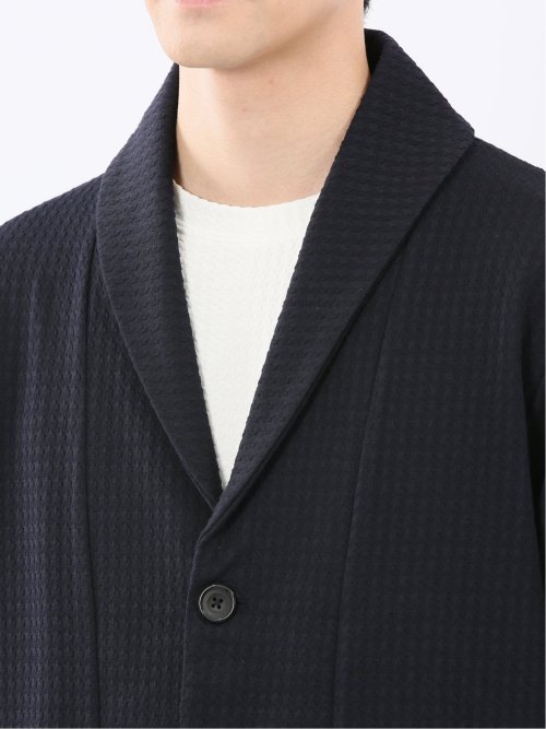 千鳥ジャガード ショールカーディガン