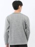裏起毛カルゼ Vネック長袖Tシャツ