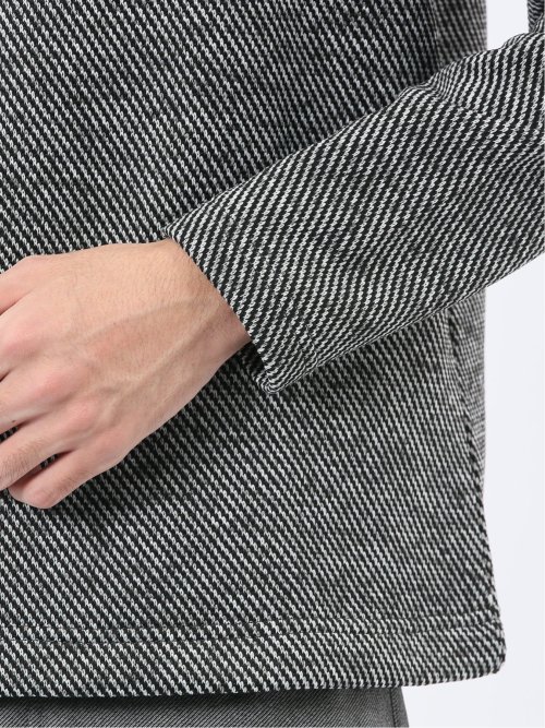裏起毛カルゼ Vネック長袖Tシャツ