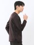 裏起毛カルゼ Vネック長袖Tシャツ