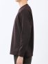 裏起毛カルゼ Vネック長袖Tシャツ