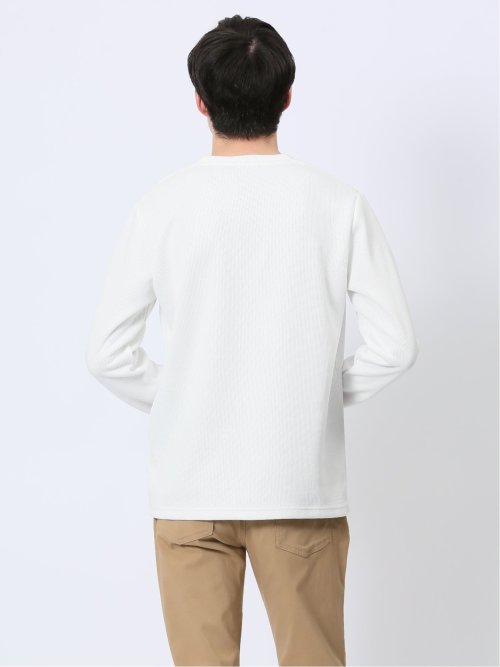 ストレッチ ダブルフェイス Vネックニットソー