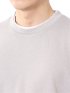 Tシャツ メンズ 長袖 ストレッチ クルーネック フェイクレイヤード 綿混 メランジ ジャガード