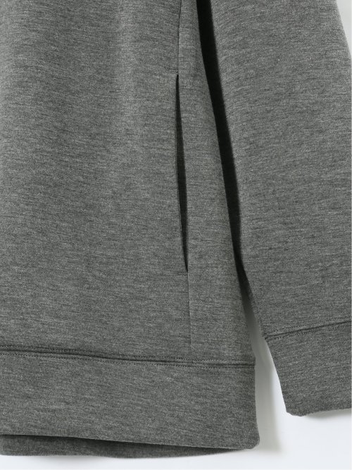 ストレッチ ソフトダンボール 長袖プルパーカー