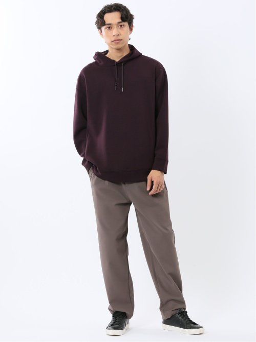 ストレッチ ソフトダンボール 長袖プルパーカー